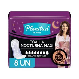 Toallas para Incontinencia Nocturna Plenitud Femme 8 Unidades