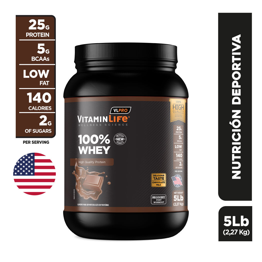 VitaminLife 100% Whey Protein Chocolate 5lb	