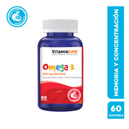 VitaminLife Omega 3 Kids 60 Cápsulas