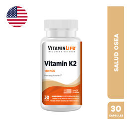 VitaminLife Vitamina K2 180mcg 30 Cápsulas