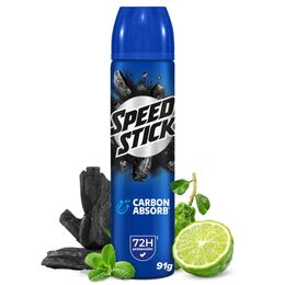 Desodorante en Spray Speed Stick Carbon Absorb 91g
