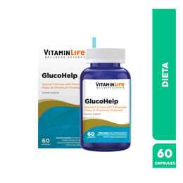 VitaminLife Suplemento Glucohelp 60 Cápsulas
