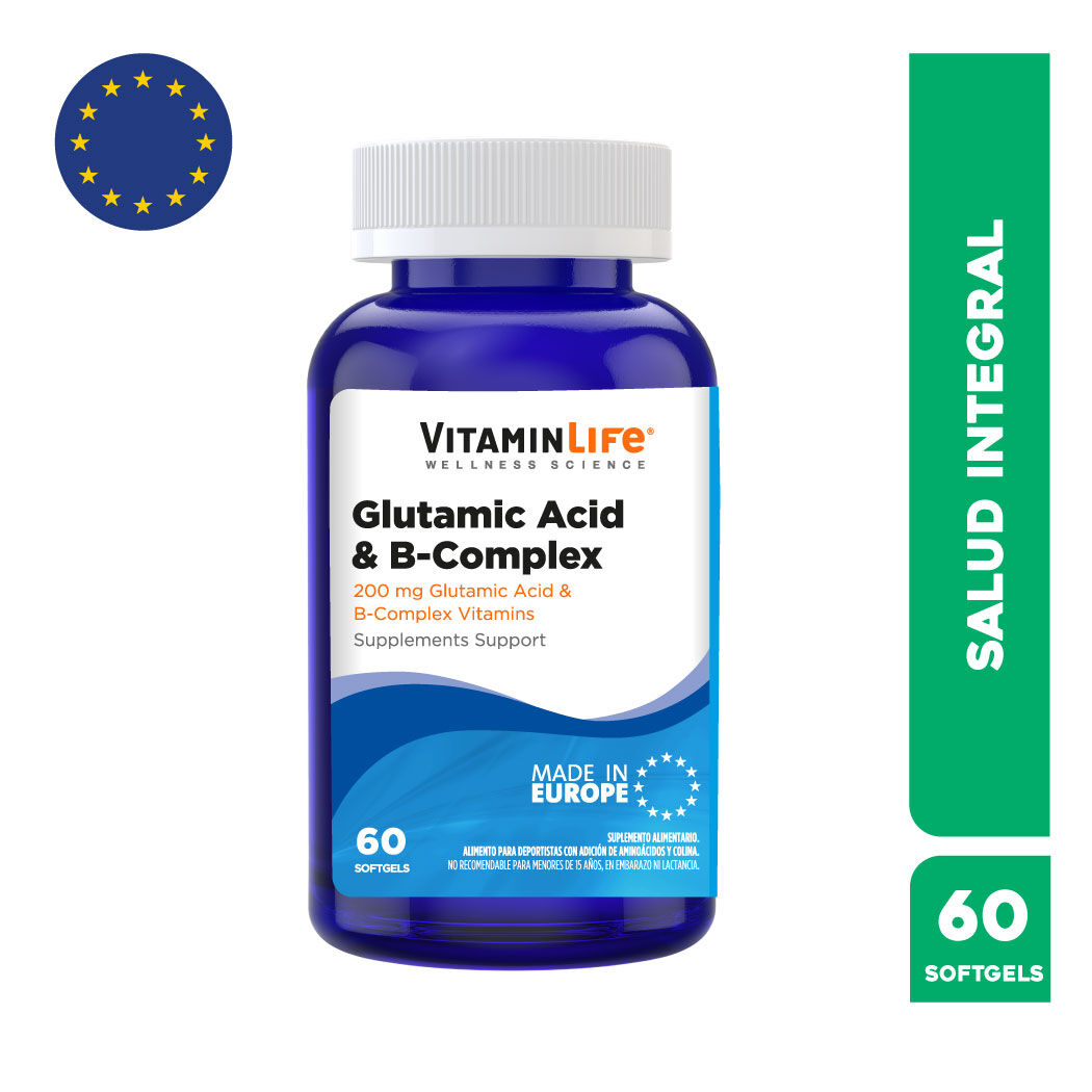Glutamic Acid B-Complex 60 Cápsulas