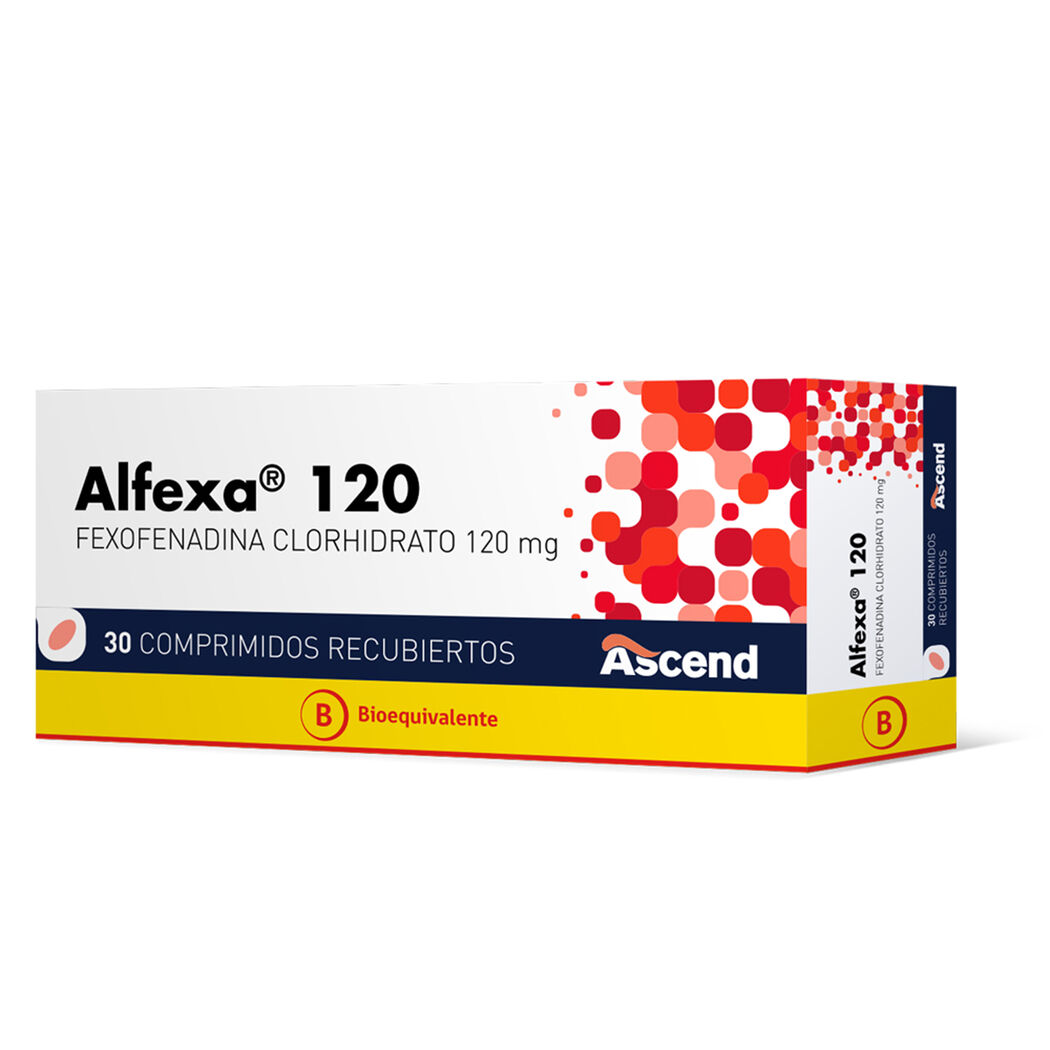 Alfexa (B) Fexofenadina 120mg 30 Comprimidos Recubiertos