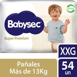 Pañales Babysec Super Premium Confort Care Talla XXG 54 Unidades