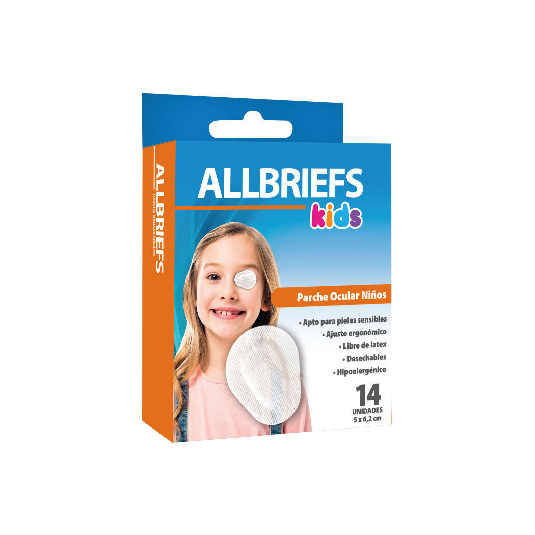 Parche Ocular Niños Allbriefs 14 Unidades