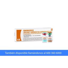 Shingrix Vacuna Herpes Zóster Inyectable 2 Viales