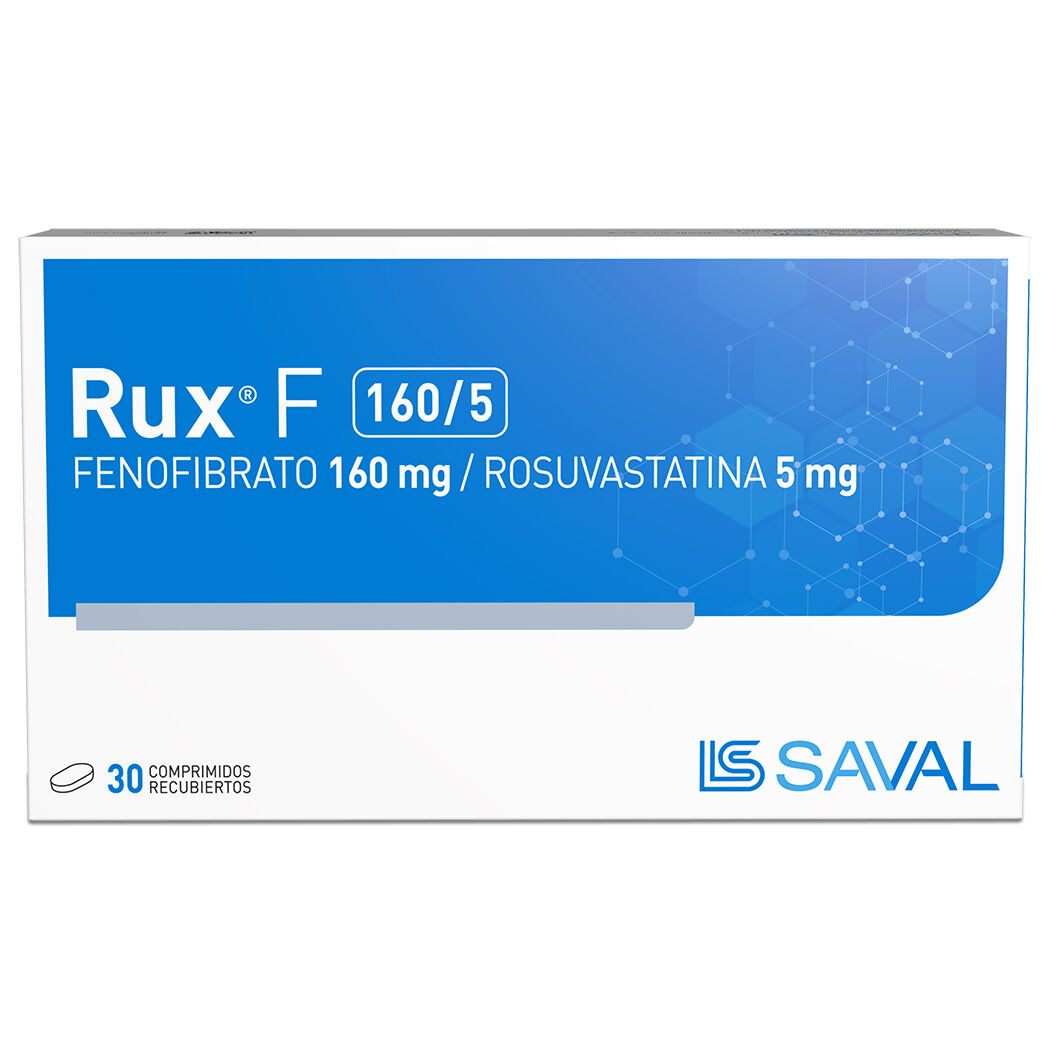 Rux F 160/5 Fenofibrato / Rosuvastatina 30 Comprimidos Recubiertos