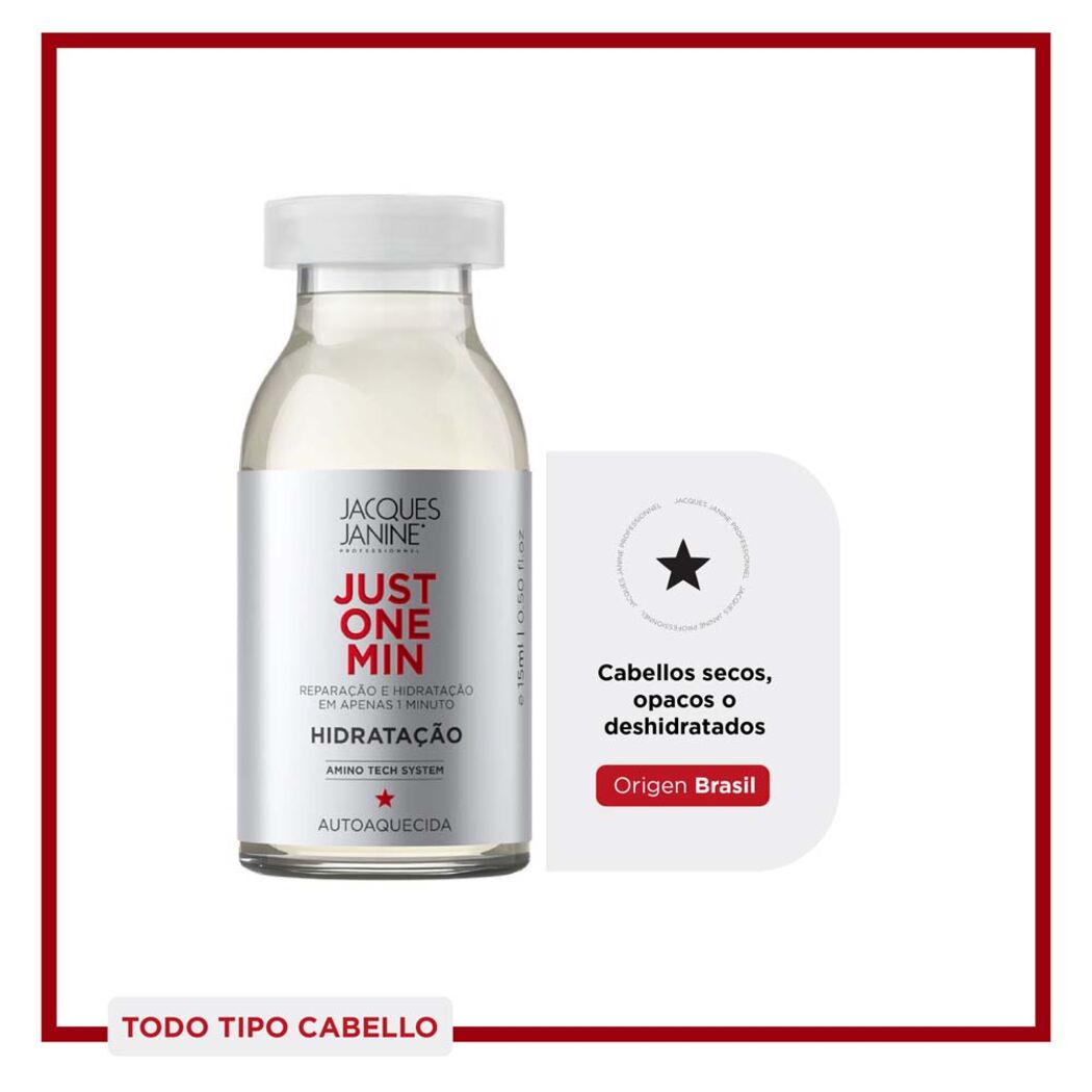 Ampolla para Hidratación Extrema Jacques Janine Just One Min 15ml