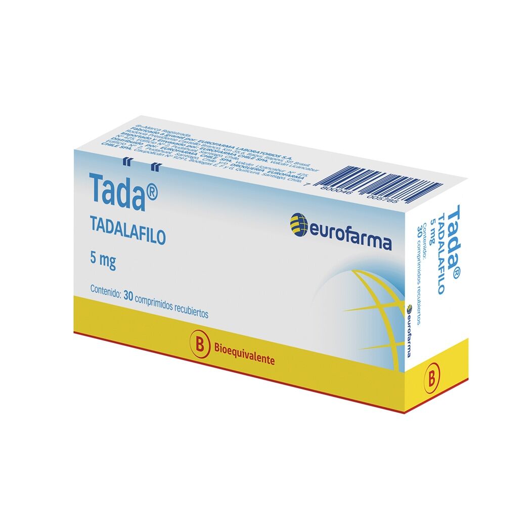 Tada (B) Tadalafilo 5mg 30 Comprimidos Recubiertos