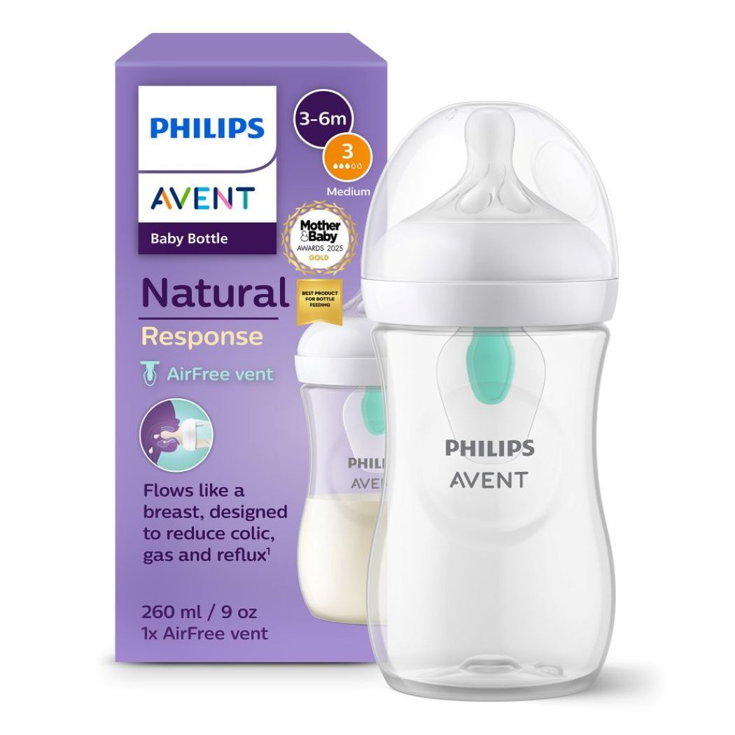 Mamadera Avent Natural AirFree 260ml Traslucida SCY673/01