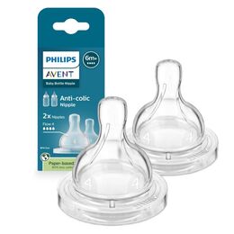 Tetina Avent Anticolic Flujo #4 Rápido 6m+ SCY764/02