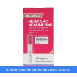 Humira AC con Aplicador 40mg/0.4ml 2 Jeringas Prellenadas