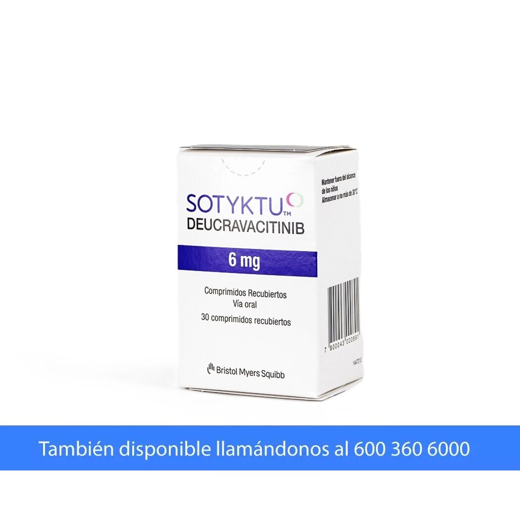 Sotyktu Deucravacitinib 6mg 30 Comprimidos Recubiertos