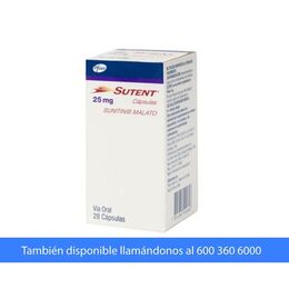 Sutent (R) Sunitinib 25mg 28 Cápsulas