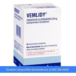 Vemlidy Tenofovir 25mg 30 Comprimidos Recubiertos