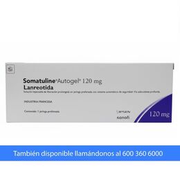 Somatuline Lanreoatida 120mg/0.3ml Inyectable 1 Jeringa Prellenada