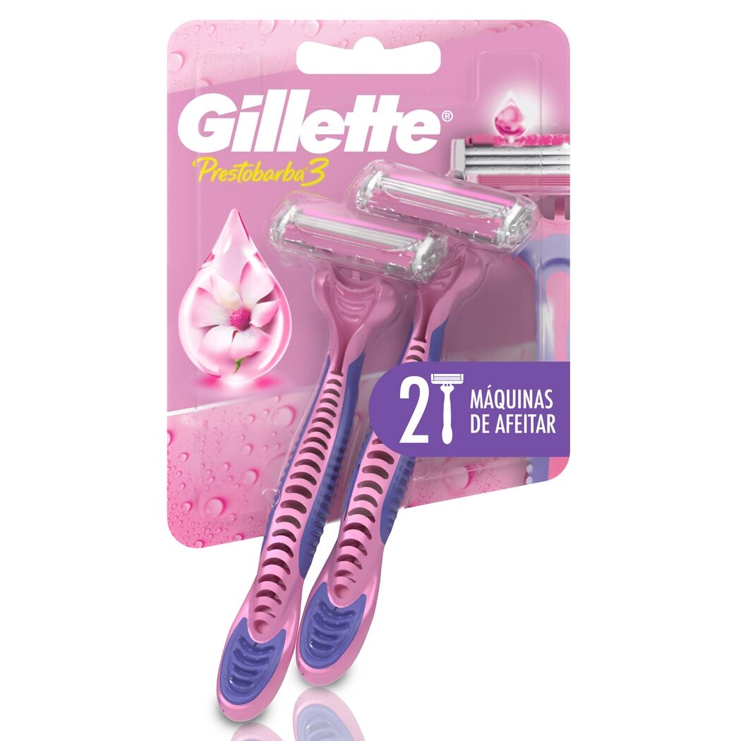 Máquina de Afeitar Mujer Gillette Prestobarba3 2 Unidades