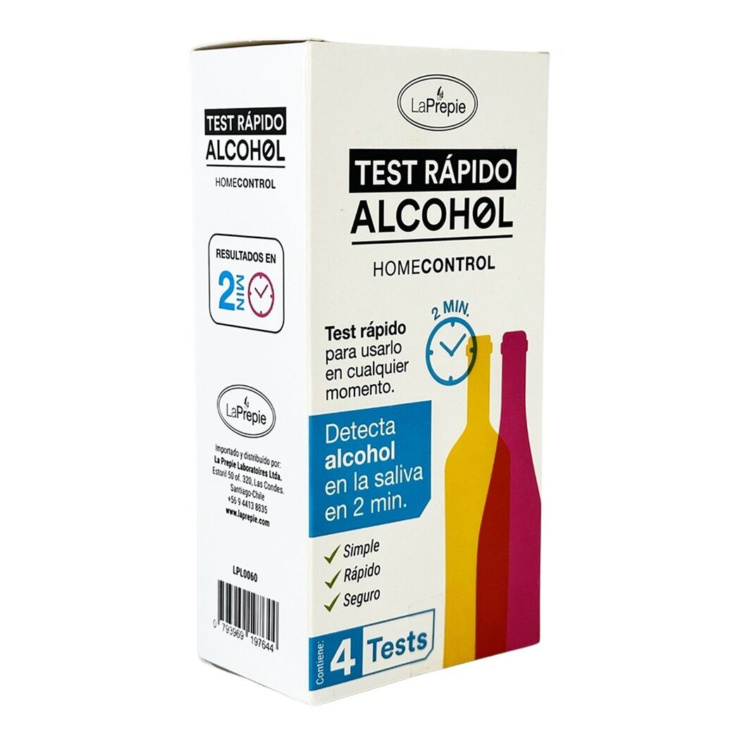 Test Rápido Alcohol Saliva 4 Test