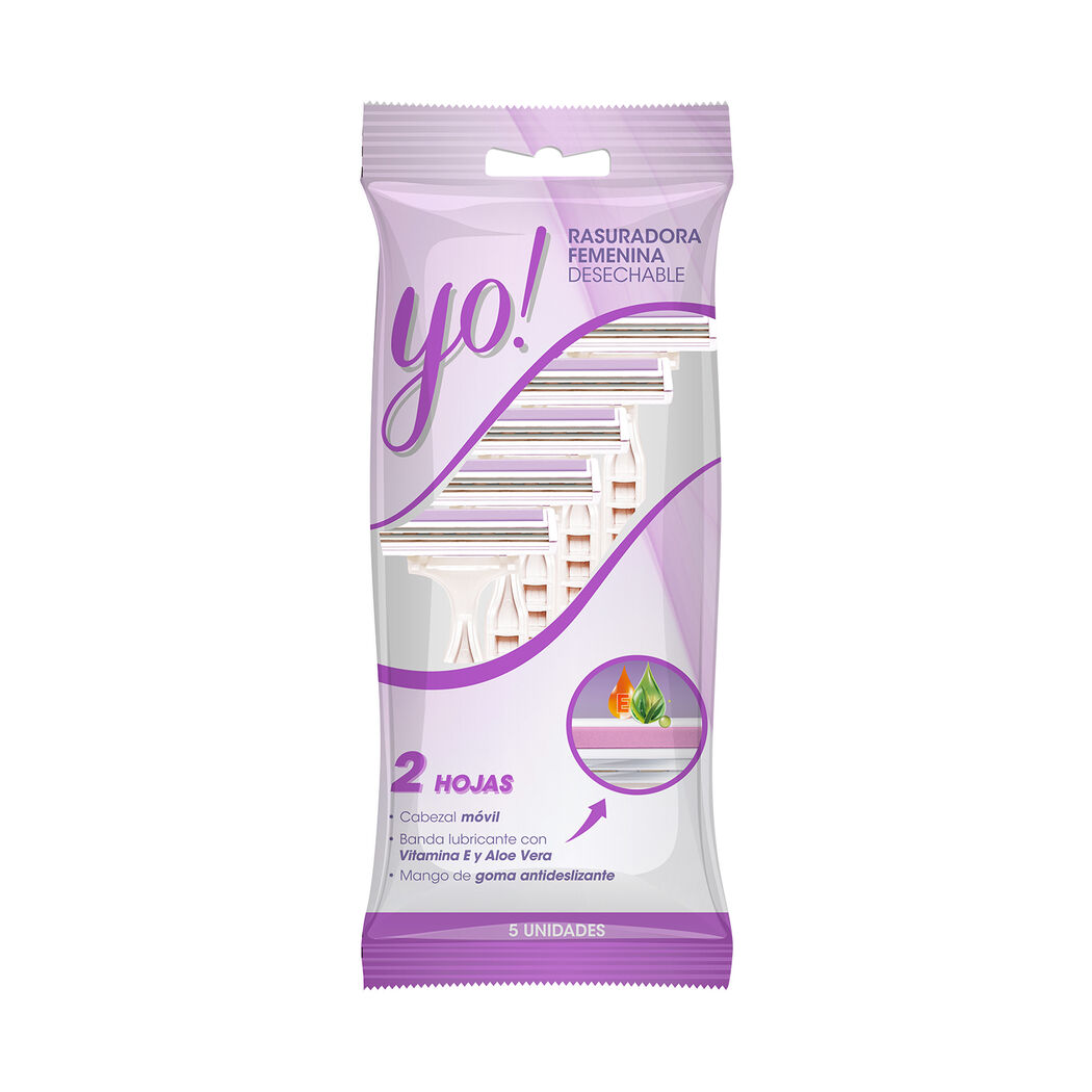 Yo! Pack Rasuradora Femenina Desechables 5 Unidades