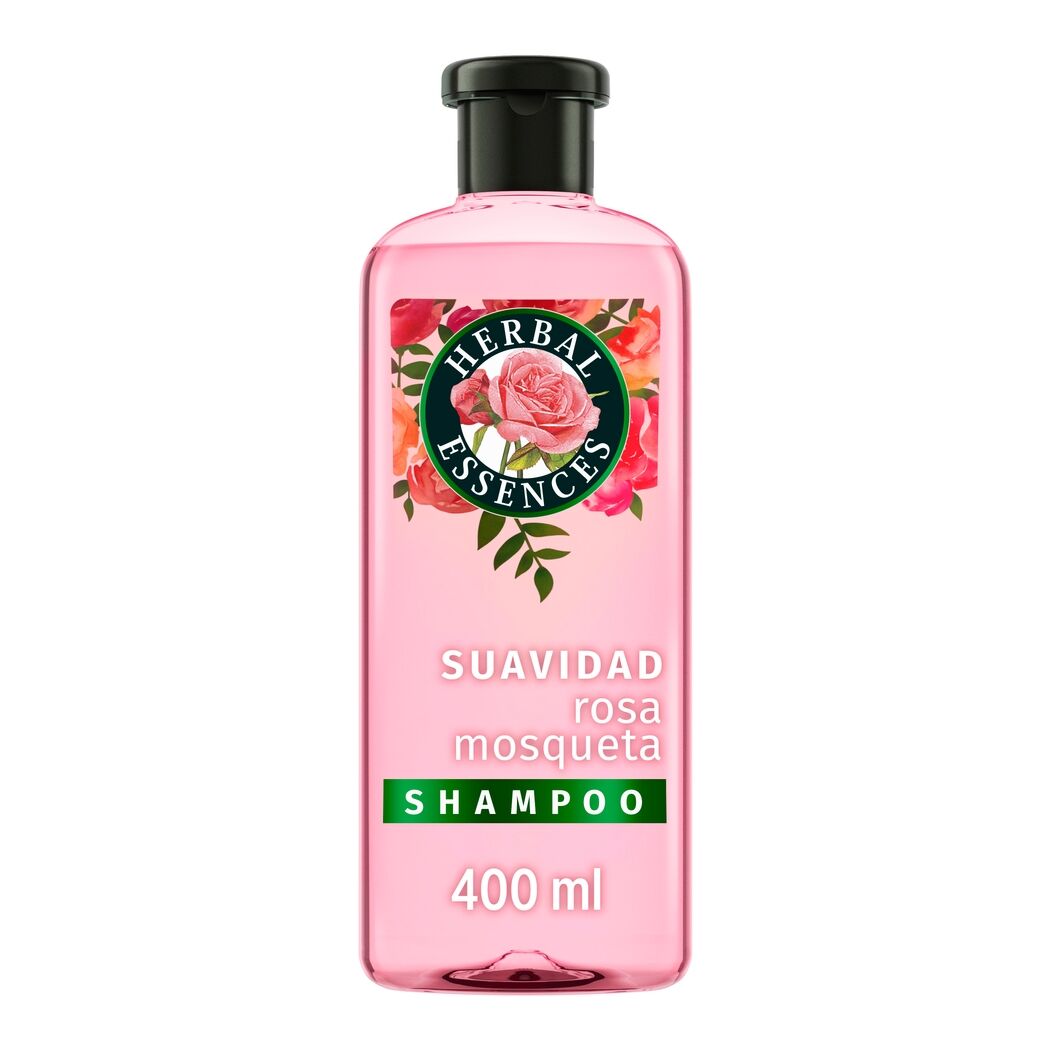 Shampoo Suavidad Rosa Mosqueta Herbal Essences 400 ml