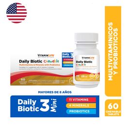 Multivitaminico-probiotico-daily-biotic-vitaminlife-masticable-sabor-frambuesa