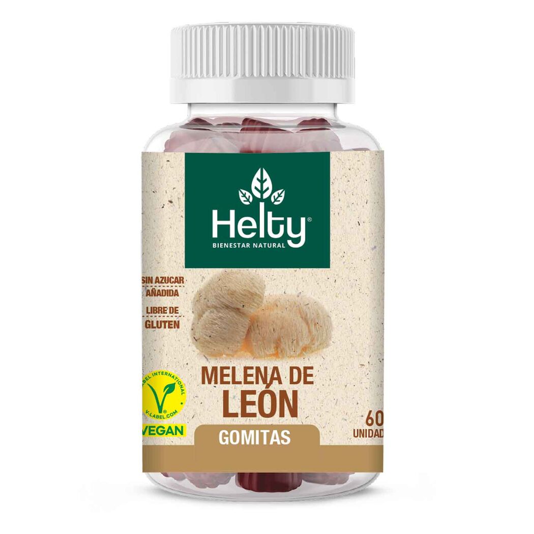 Helty Gomitas Melena de León - Hongos Adaptógenos 60 Gomitas