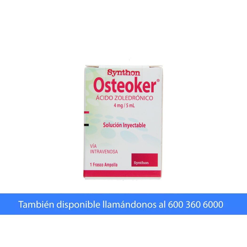 Osteoker (B) Ácido Zoledrónico 4mg Inyectable 1 Frasco-Ampolla