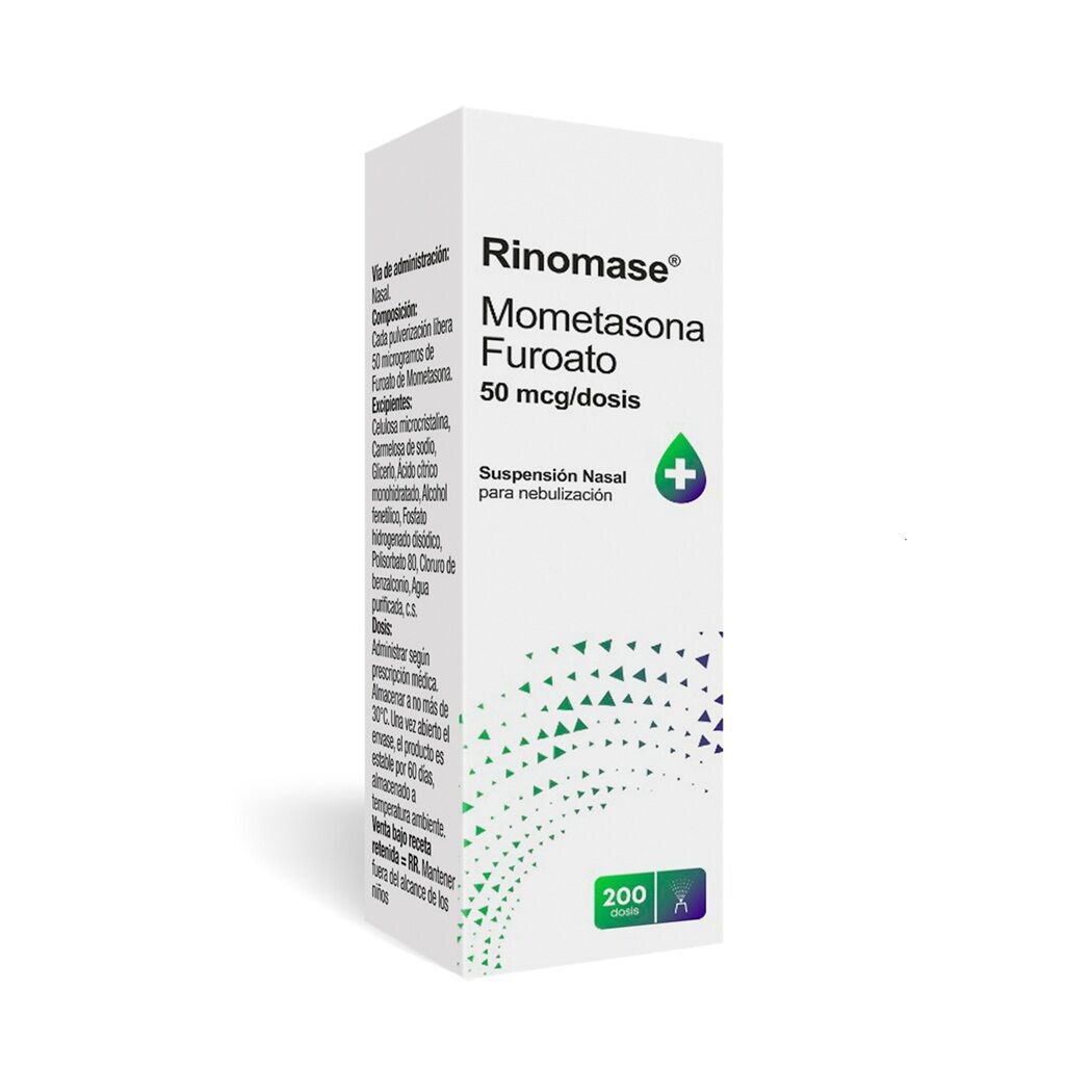 Rinomase Mometasona 50mcg/dosis Suspensión Nasal 200 Dosis