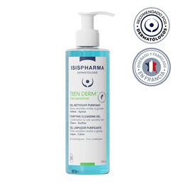 Gel limpiador purificante TEEN DERM Gel sensitive 250ml