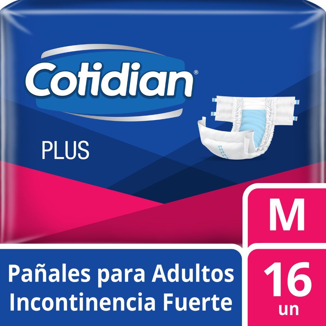 Pañal para Adulto Cotidian Plus Talla M 16 Unidades