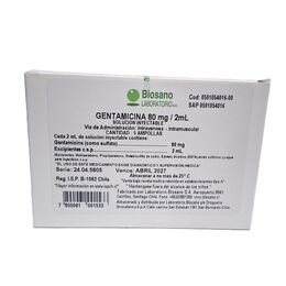 Gentamicina 80mg/2ml