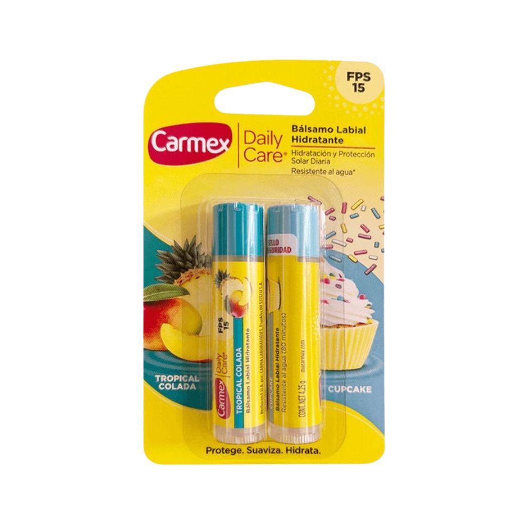 Carmex DUO Tropical Colada/CupCake FPS15