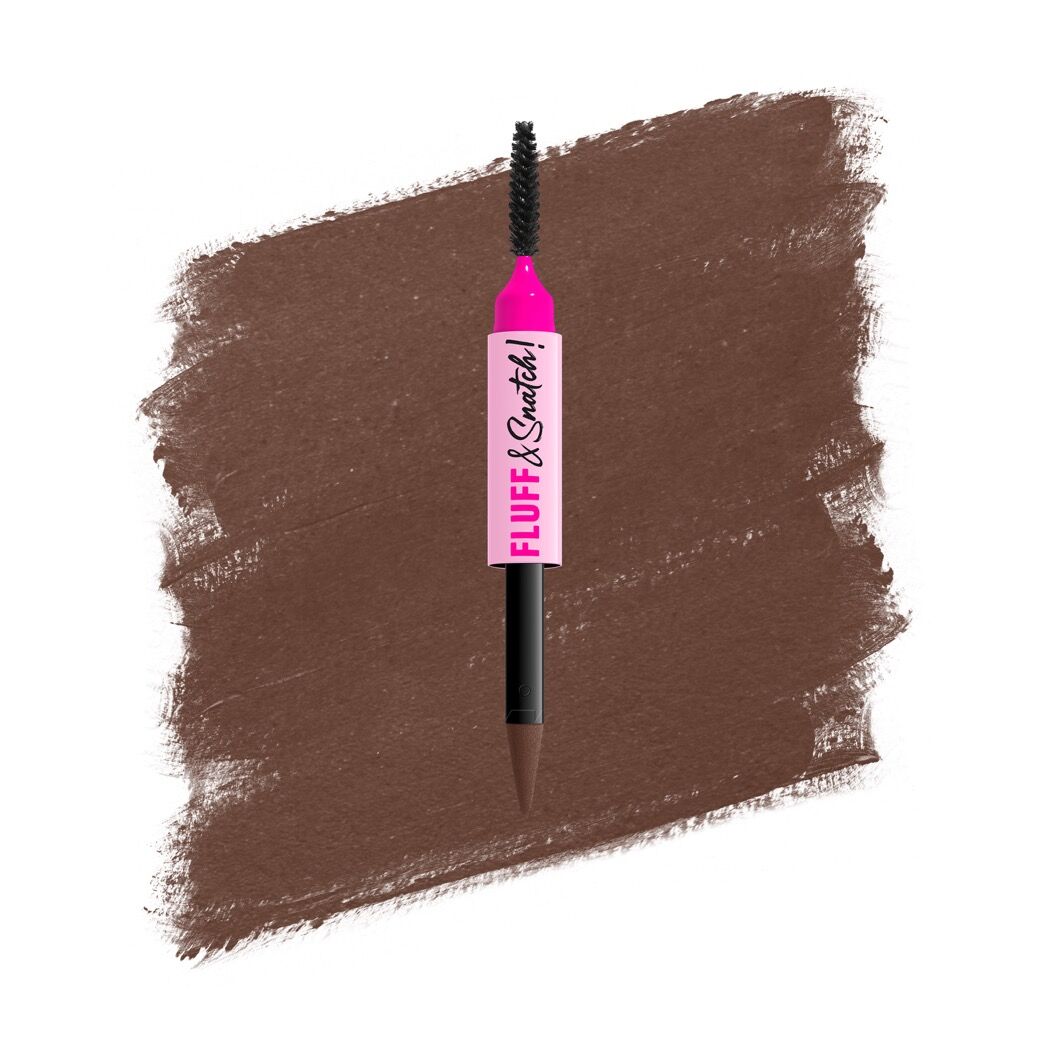 NYX Fluff N Snatch Powder Pen, Lápiz de Cejas Cool Ash Brown
