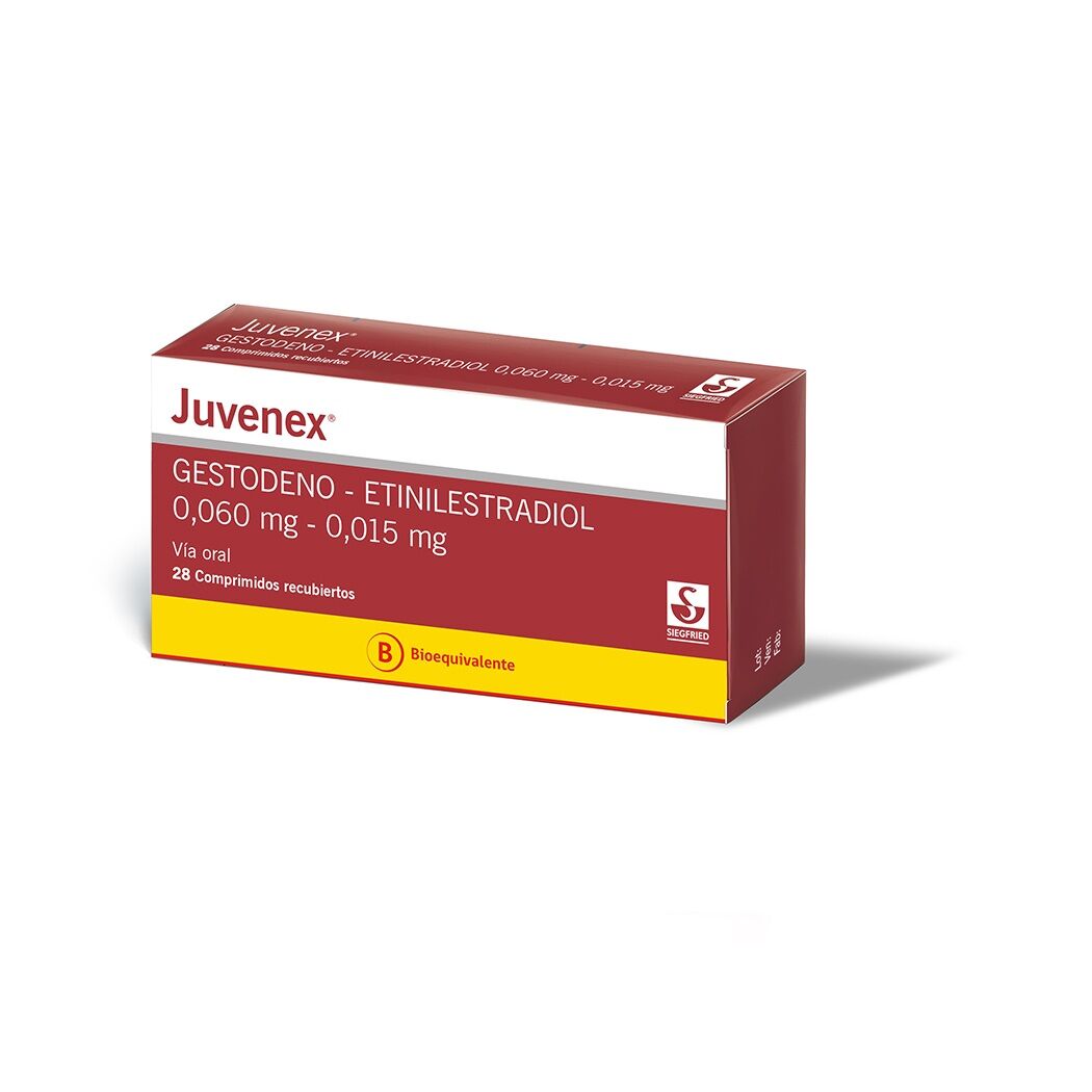 Juvenex (B) Etinilestradiol / Gestodeno 28 Comprimidos Recubiertos