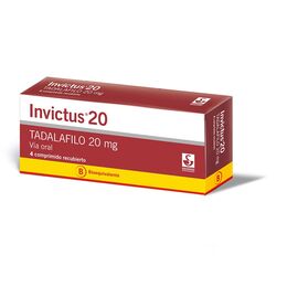 Invictus (B) Tadalafilo 20mg 4 Comprimidos Recubiertos