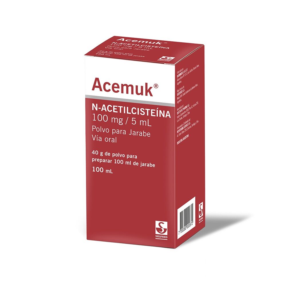 Acemuk N-Acetilcisteína 100mg/5ml Jarabe 100ml