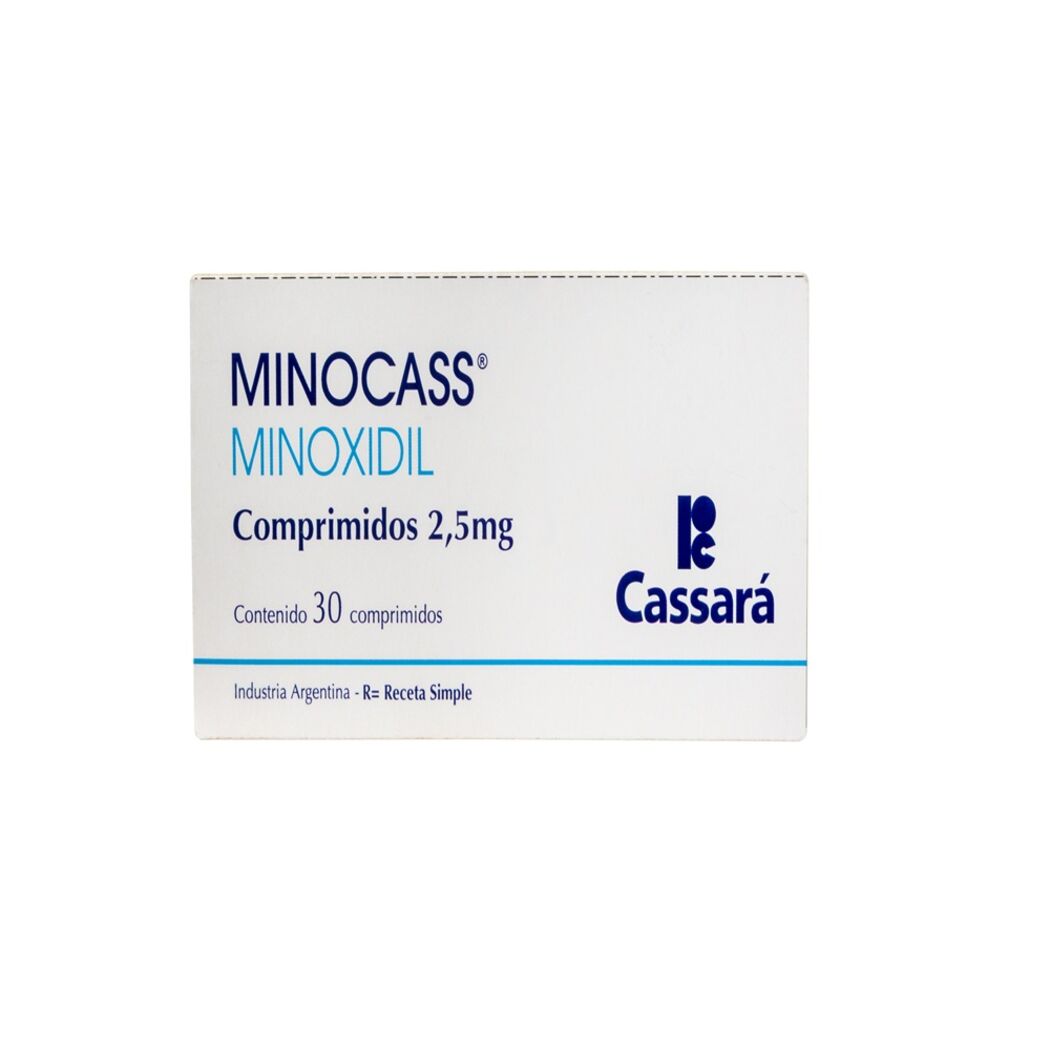 Minocass Minoxidil 2.5mg 30 Comprimidos
