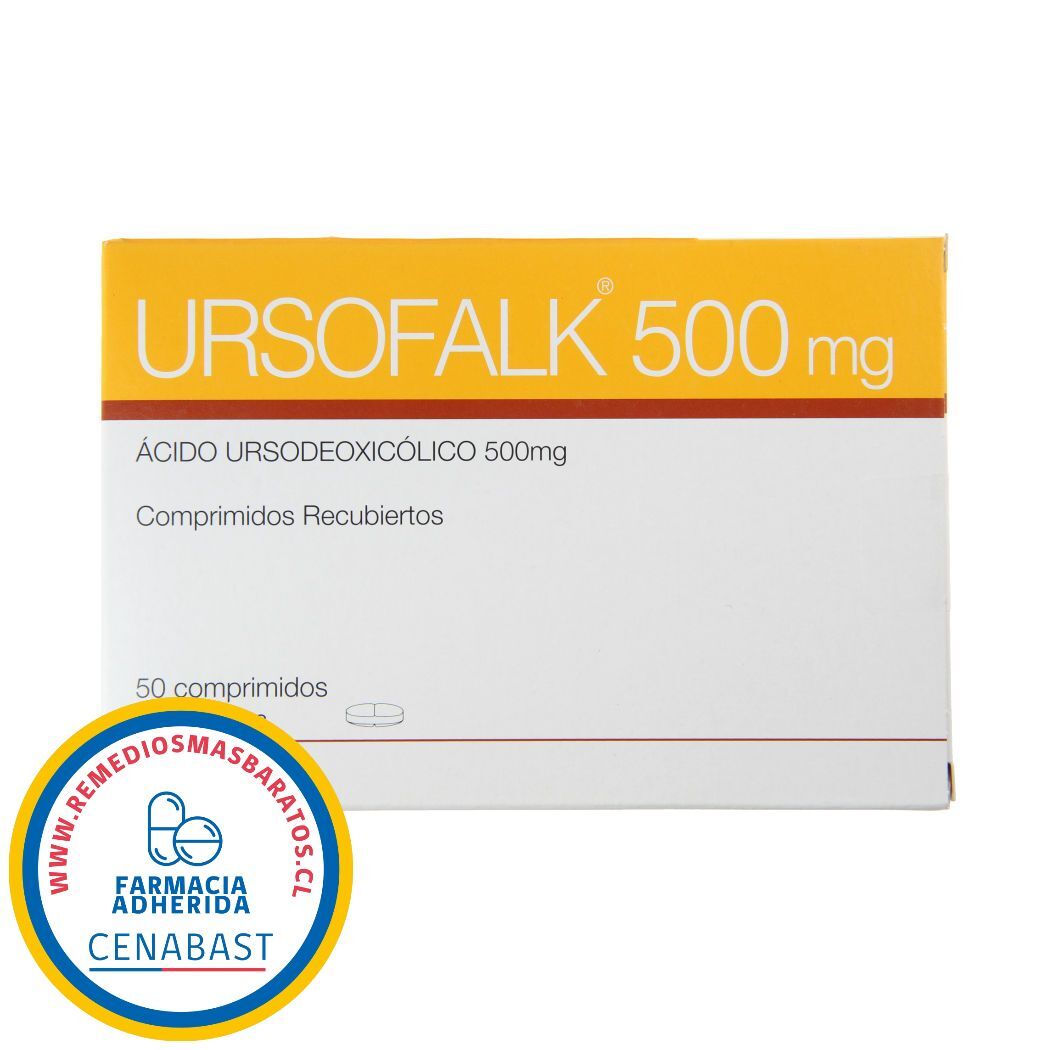 Ursofalk Ácido Ursodesoxicólico 500mg 50 Comprimidos Recubiertos - Cenabast
