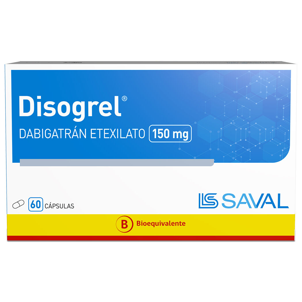 Disogrel Dabigatran 150mg 60 Cápsulas