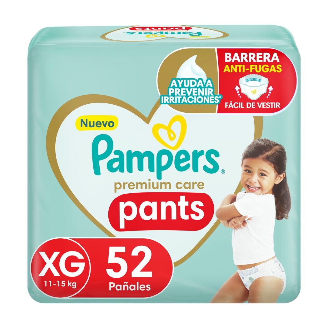 Pañales Pampers Premium Care Pants Talla XG 52 Unidades
