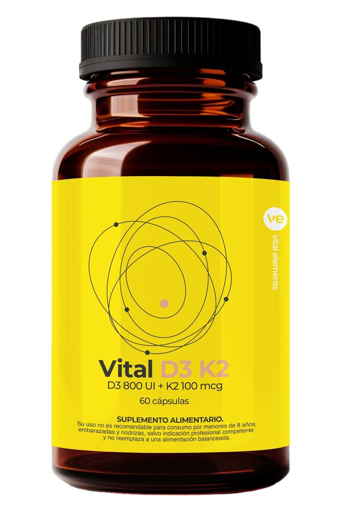 Vital D3 800UI +K2 100mcg 60 Cápsulas