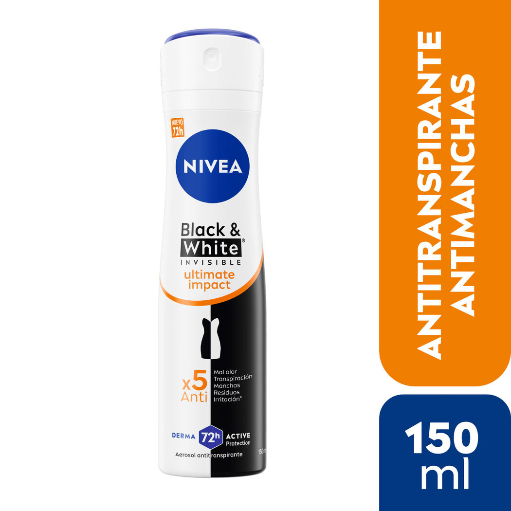 NIVEA Desodorante Spray Black & White Ultimate Impact 150ml