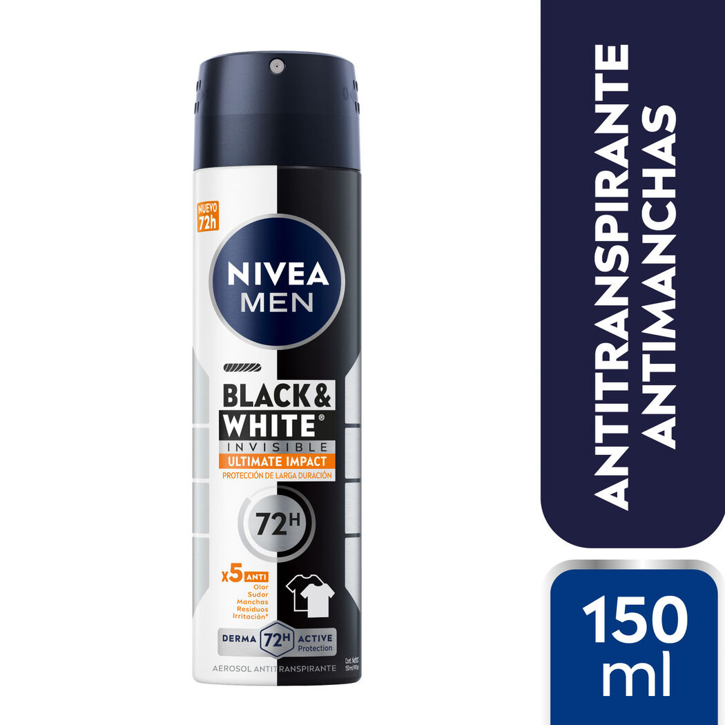 NIVEA MEN Desodorante Spray Black & White Ultimate Impact 150ml