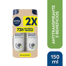 NIVEA MEN Pack Desodorante Spray Derma Control Sensitive 150ml