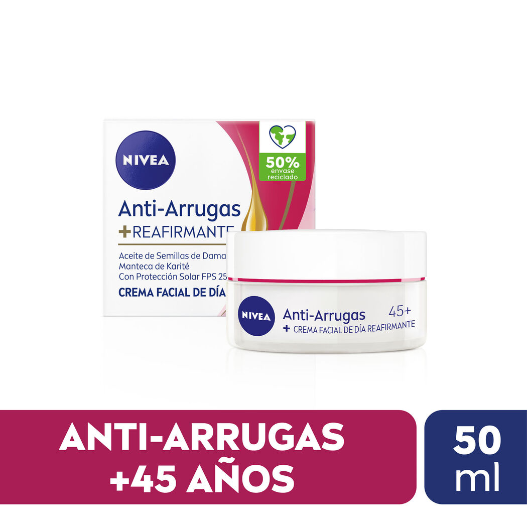 NIVEA Crema Facial Antiarrugas +45 Día 50ml