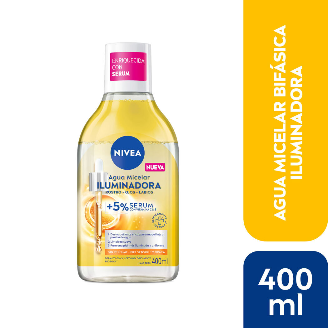 NIVEA Agua Micelar Facial Iluminadora 400ml