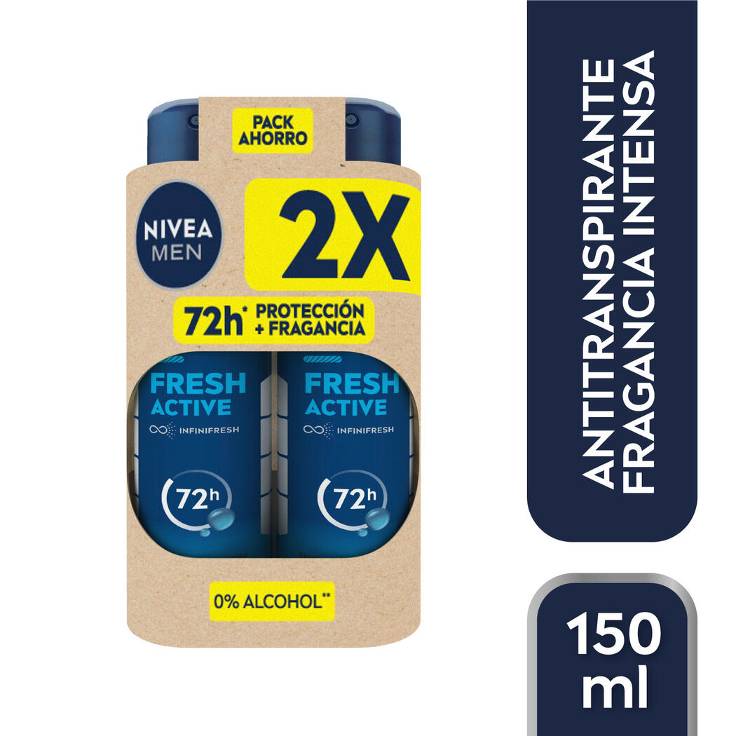 NIVEA MEN Pack Desodorante Spray Fresh Ice 150ml