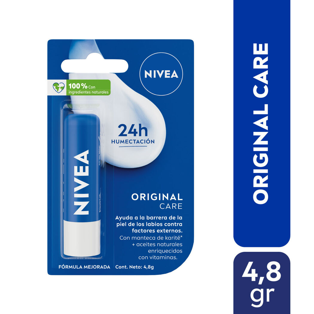 NIVEA Bálsamo Labial Essential Care Hidratante 4,8gr