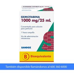 Gemcitabina 1000mg/25ml